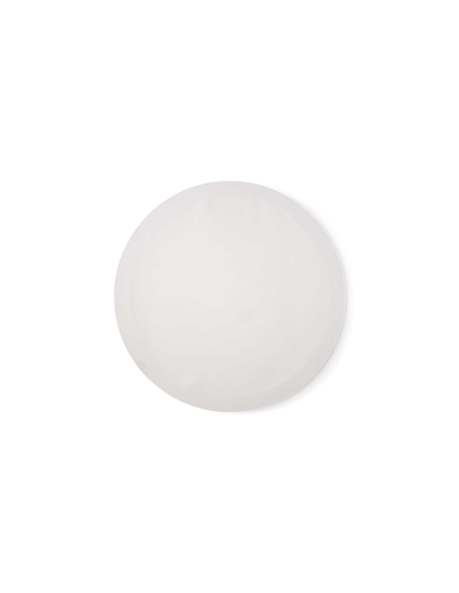 Lærred Ø25 | Bomuld/MDF. 25 cm. | White