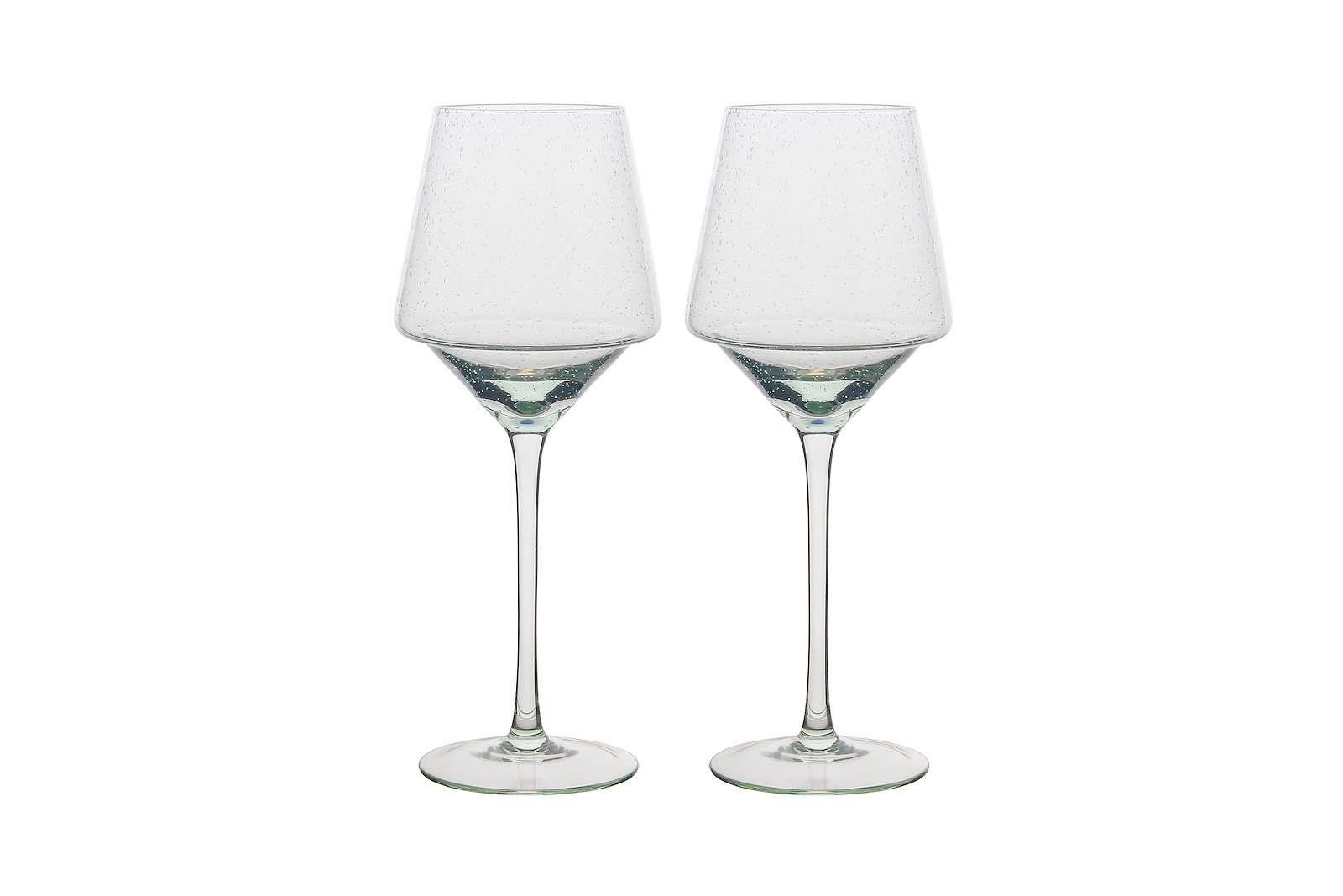 Aura vinglass 2pk Lys grønt glass Ø9,2 H23,1 cm