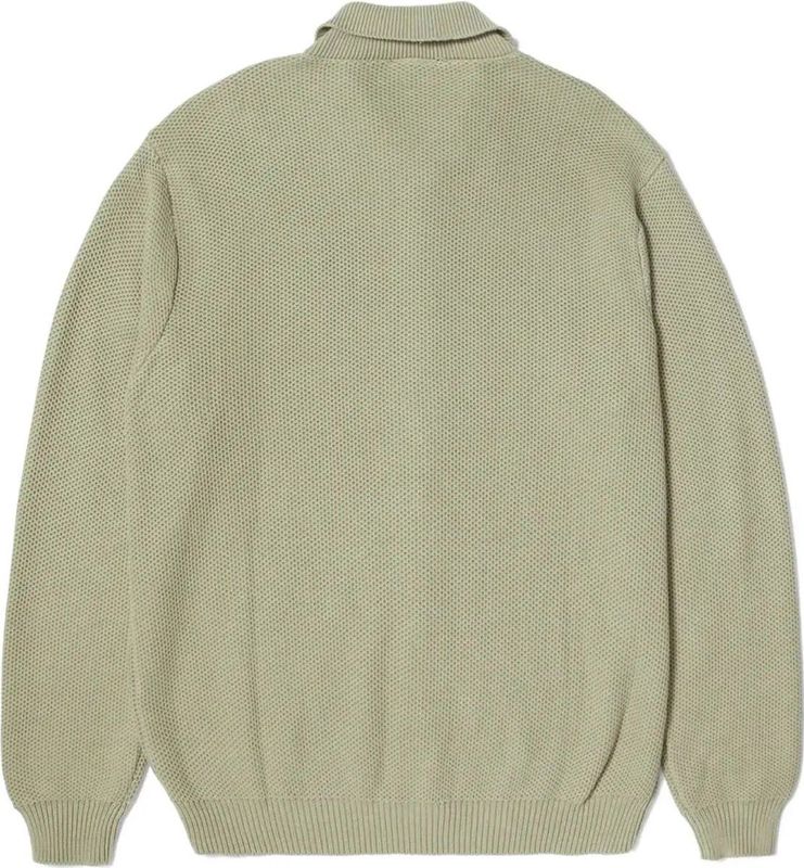 HUF Anton Zip Overdyed Casual Vest Heren Groen