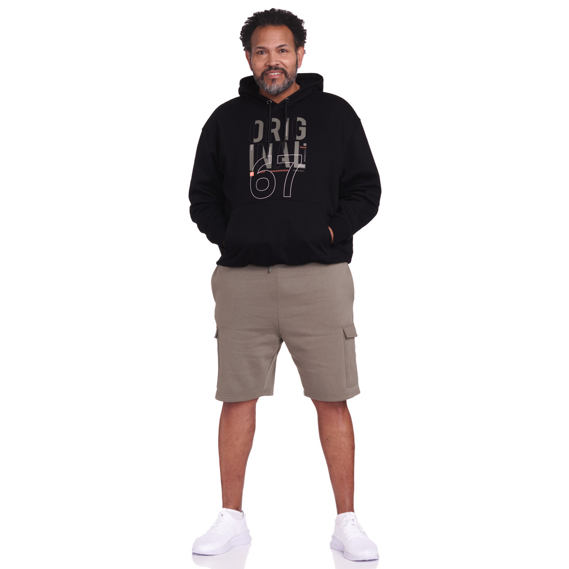 VanVaan Herren Sweat-Hoodie mit Print schwarz