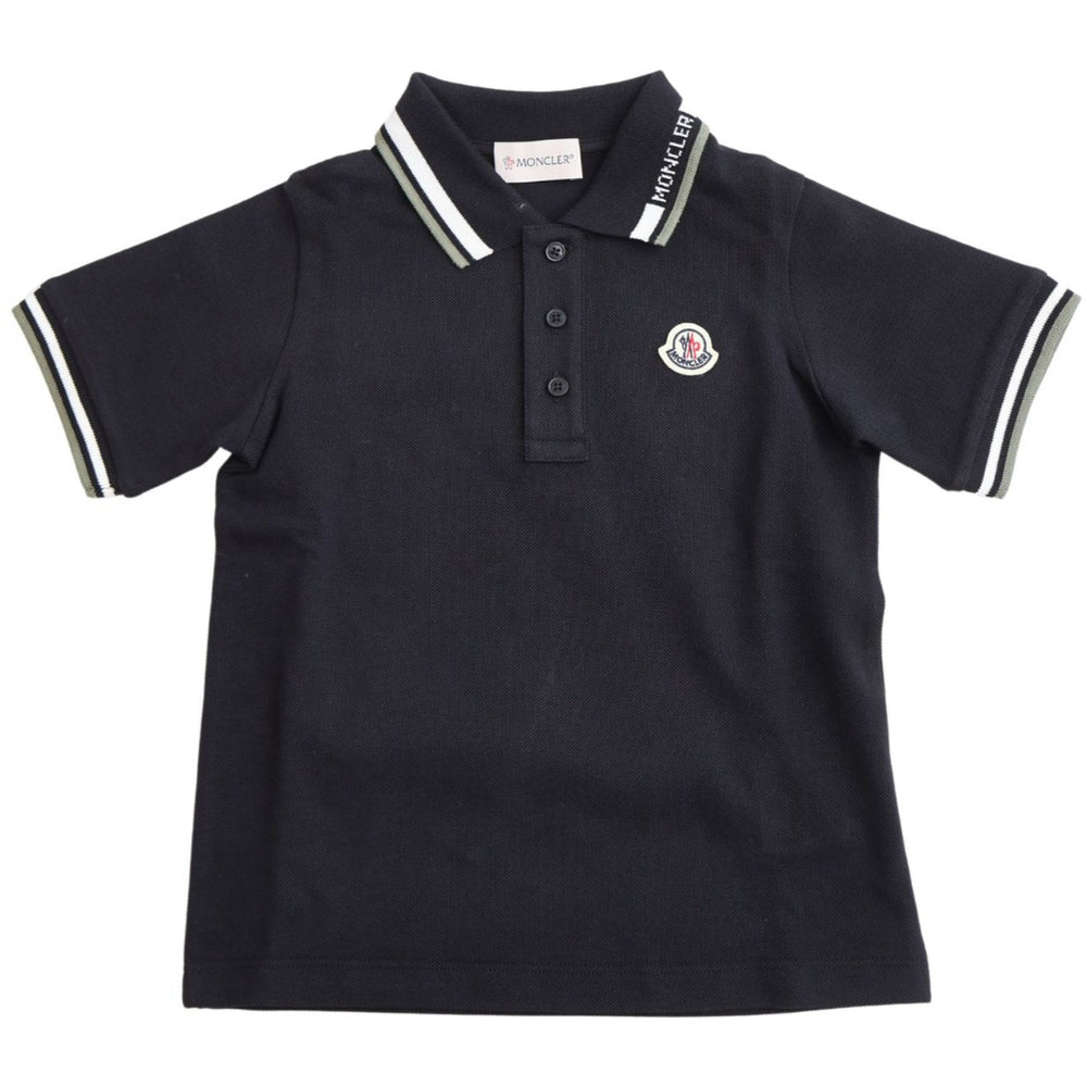 Køb Moncler Black Ss Polo T-Shirt