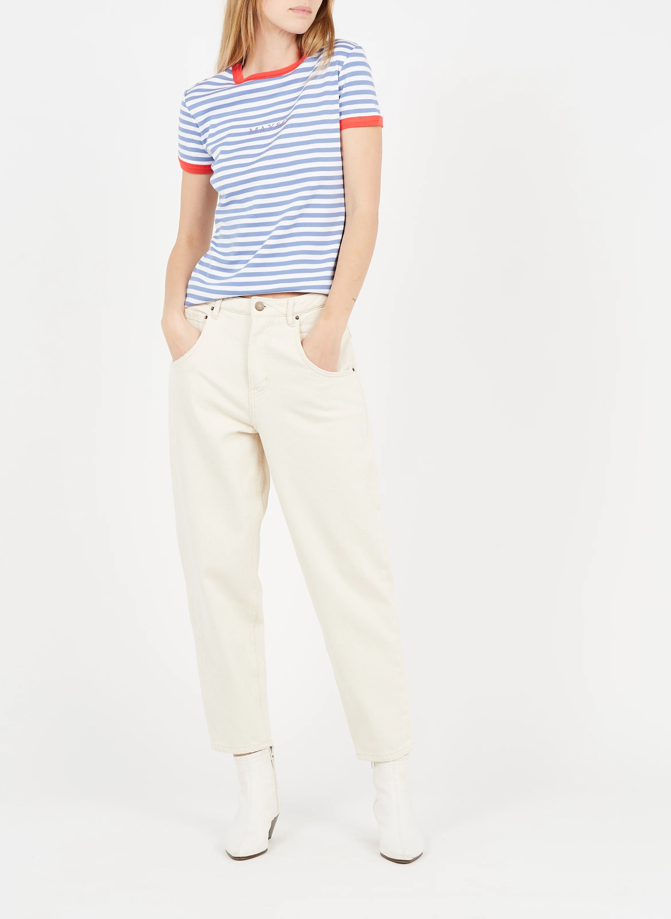 TINEBOROW - Jean droit en coton | Beige