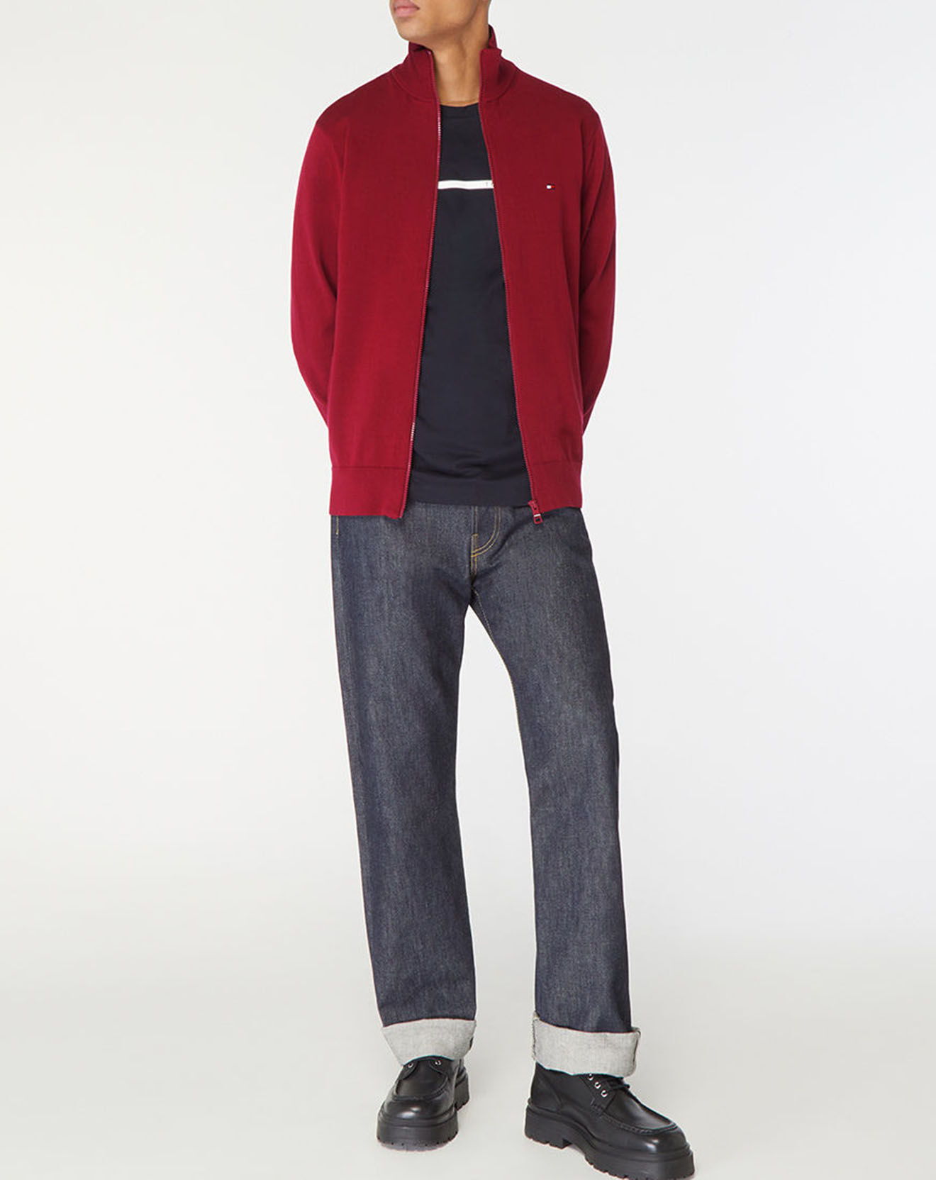 Tommy Hilfiger Gilet zippé 1985 bordeaux