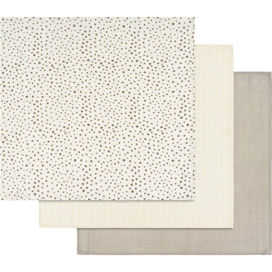Alvi® Mullwindeln 3er Pack Aqua Dot 80 x 80 cm