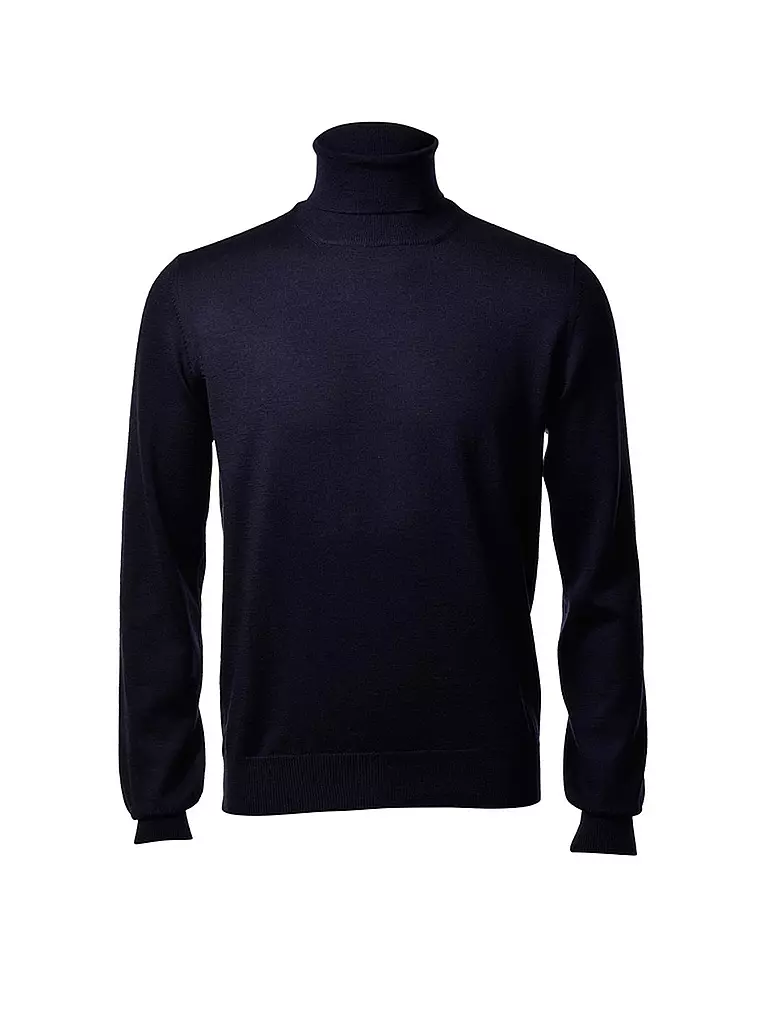 GRAN SASSO Rollkragenpullover blau