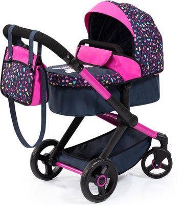 Bayer Design Combi Dukkevogn Xeo Delux Sett, Dark Blue
