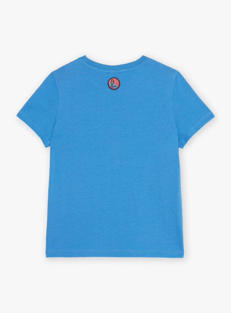 T-shirt bleu phosphorescent