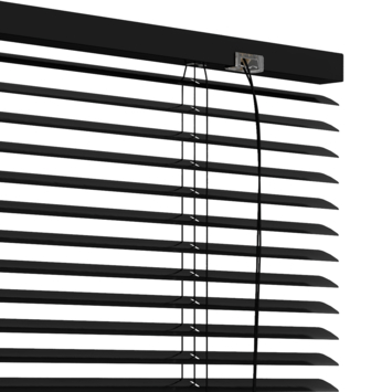 GAMMA aluminum jaloezie 25 mm zwart (kleurnr. 203) 100x250 cm (bxh)