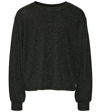 Vero Moda Girl Bluse - VmKanva - Blåck/Sølver Lurex