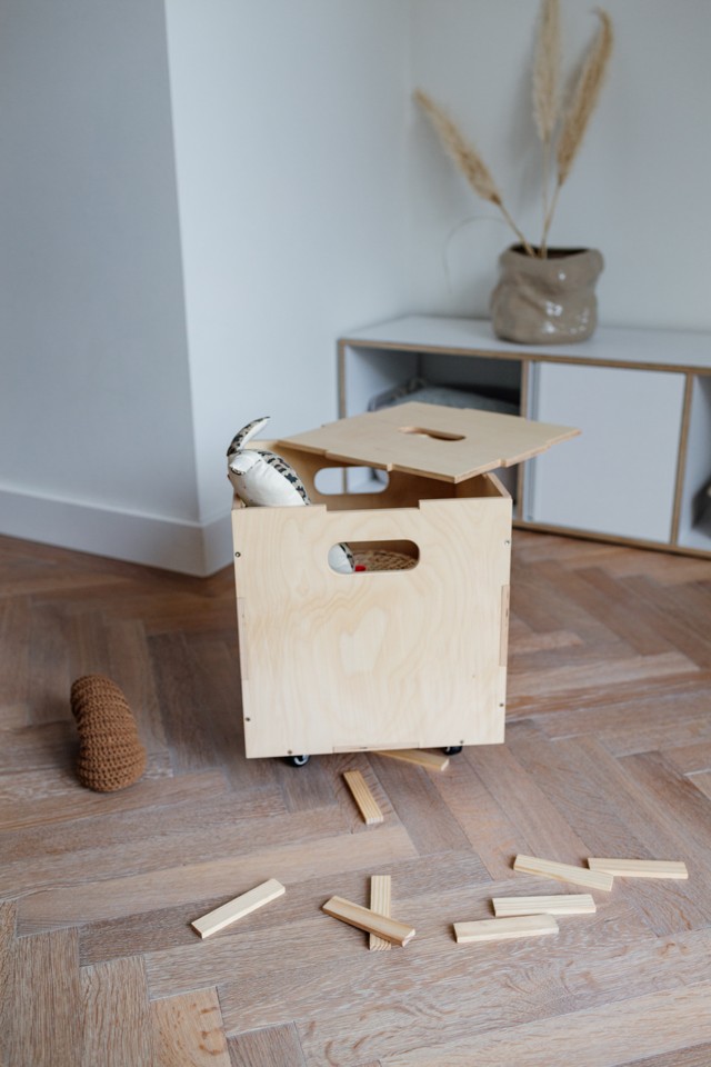 Nofred - Cube Opbevaringsboks Træ
