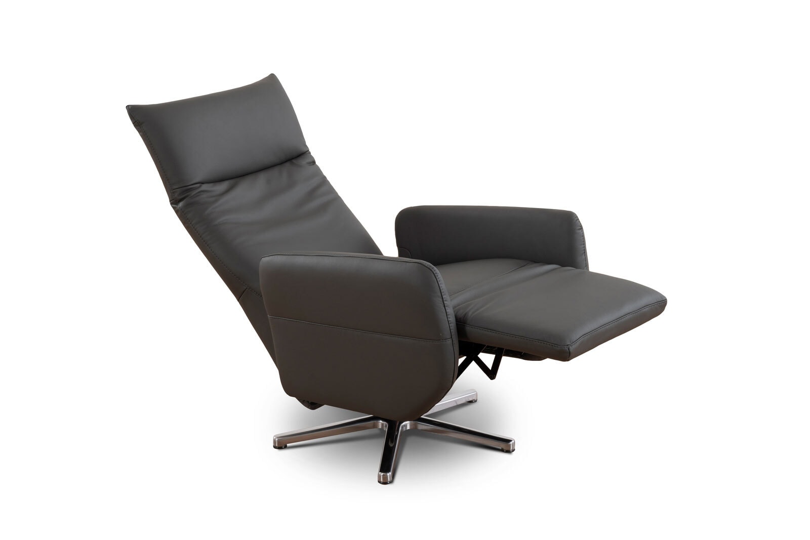 Relaxsessel Choice Style Leder Punch Anthrazit 71x110-114x80 cm