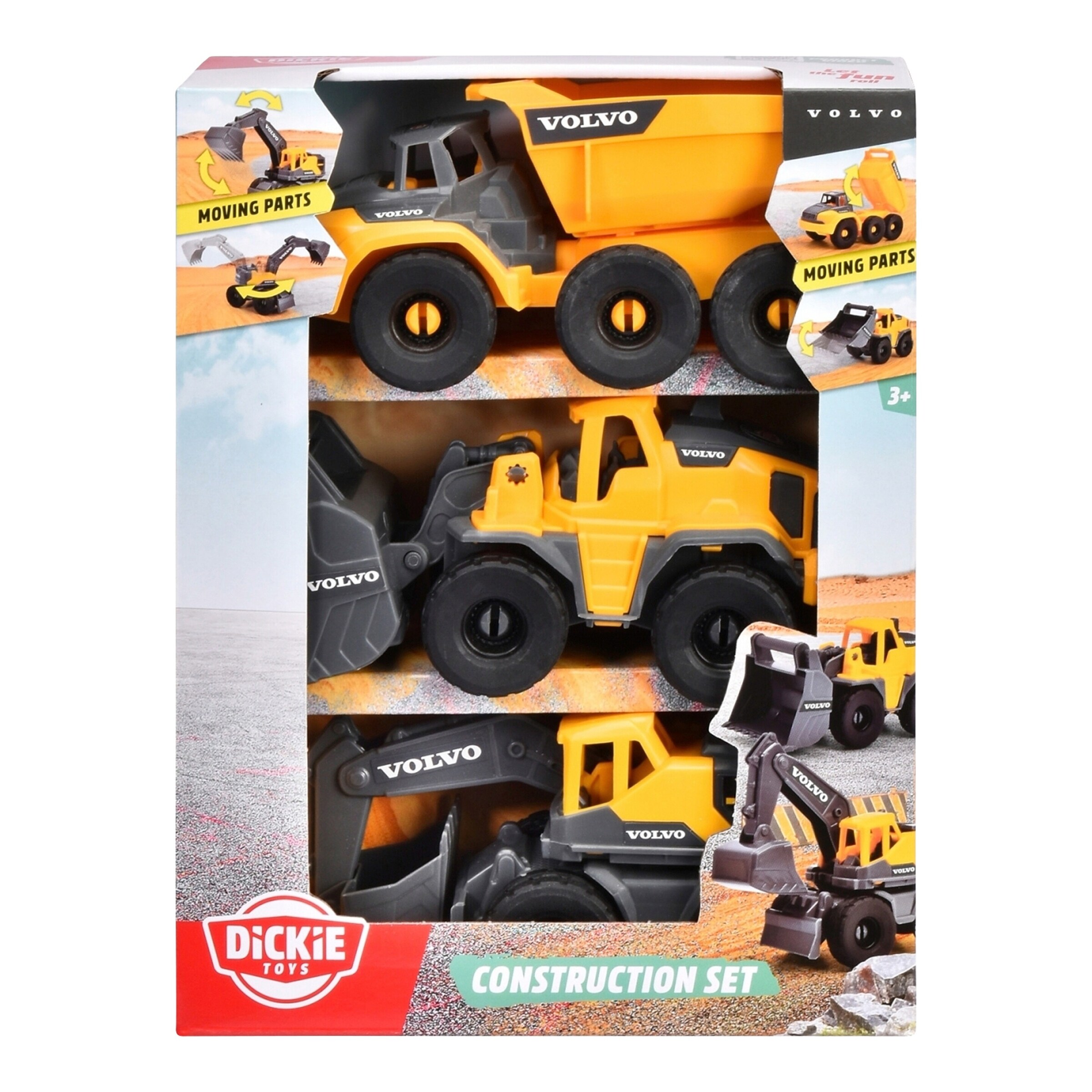 Dickie Toys Volvo Baustellenfahrzeuge Construction Set
