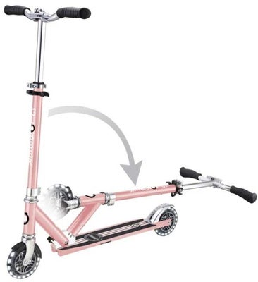 Globber Flow Element Lights Chrome Finish Sparkesykkel, Rose Gold