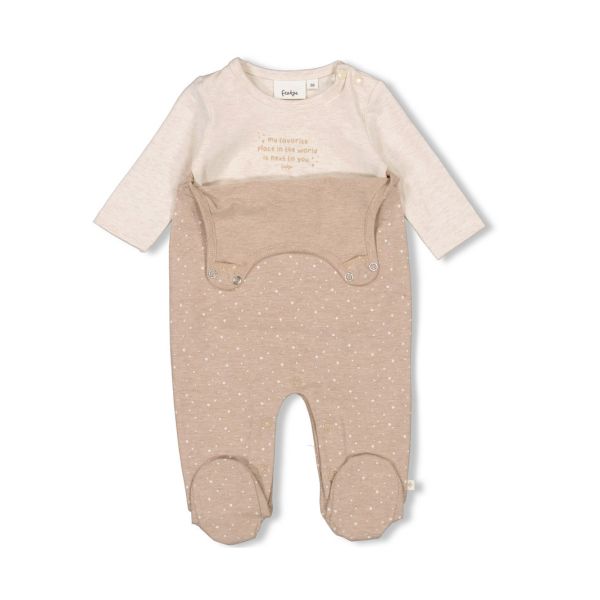 Feetje 2-Delig Boxpak Print The Magic Is In You Taupe Melange