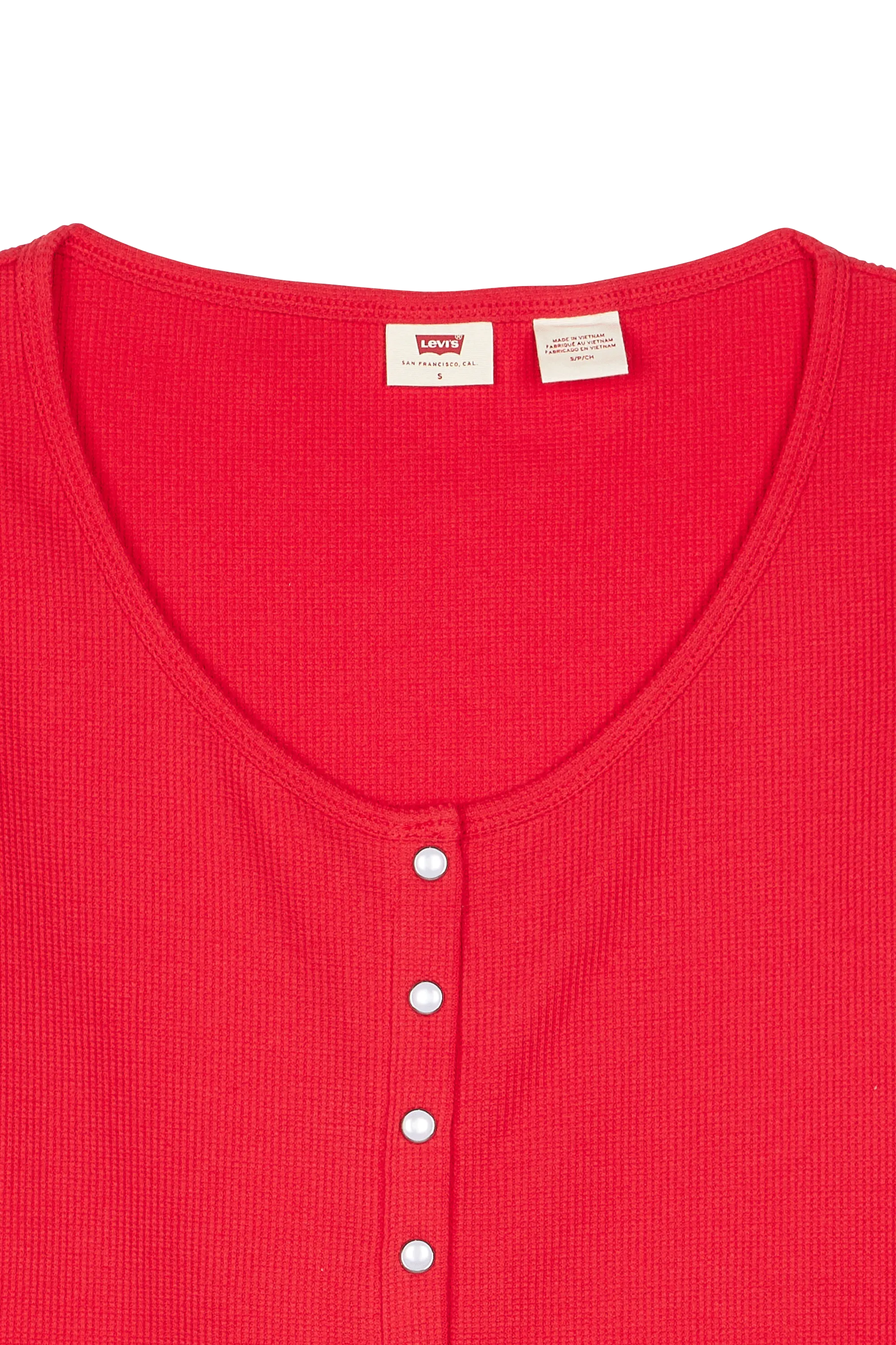 LEVI'S Top DRY GOODS WAFFLE TOP Rouge