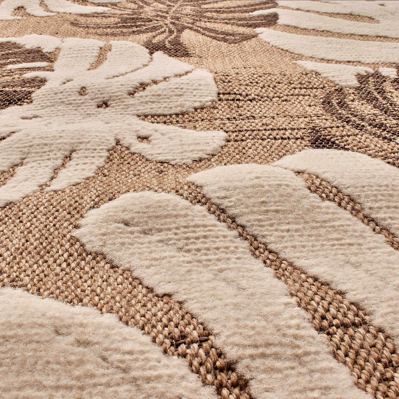 Nazar Rugs Tapis aspect jute TULUM 9062 intérieur & extérieur marron - 60x90 cm