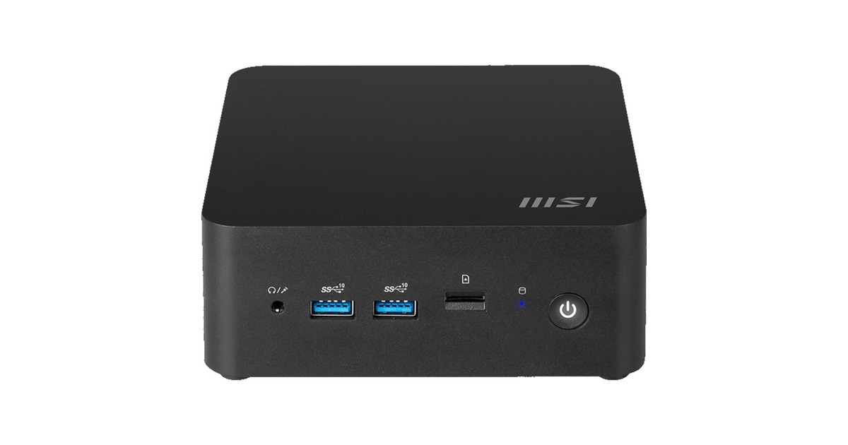 MSICubi NUC 1MG-238BEU barebone  (Zwart | Core 5 120U | Intel Graphics)
