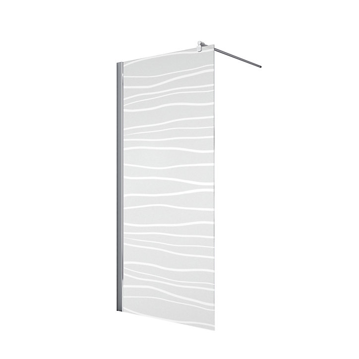 Paroi de douche à l'italienne, 120 x 190 cm, Schulte NewStyle, Walk In, verre transparent anticalcaire, Mistral