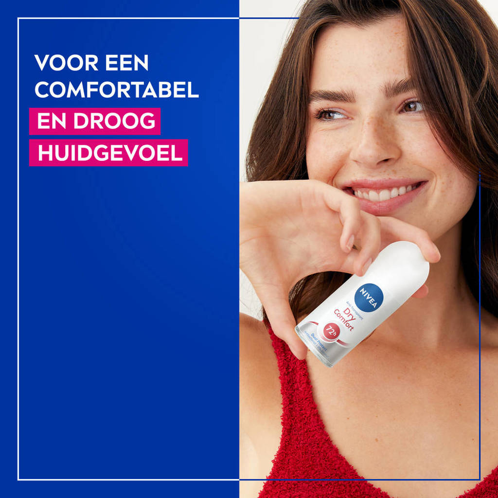 Dry Comfort anti-transpirant deodorant roller - 6 x 50 ml - Voordeelverpakking