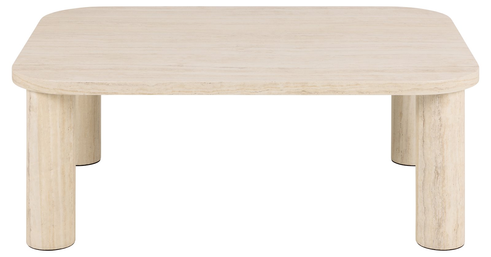Solano sofabord Topp og understell i travertin. 100x75x36 cm