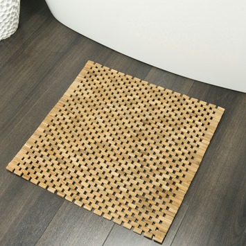 Sealskin Woodblock wc mat Teak 60 x 60 cm