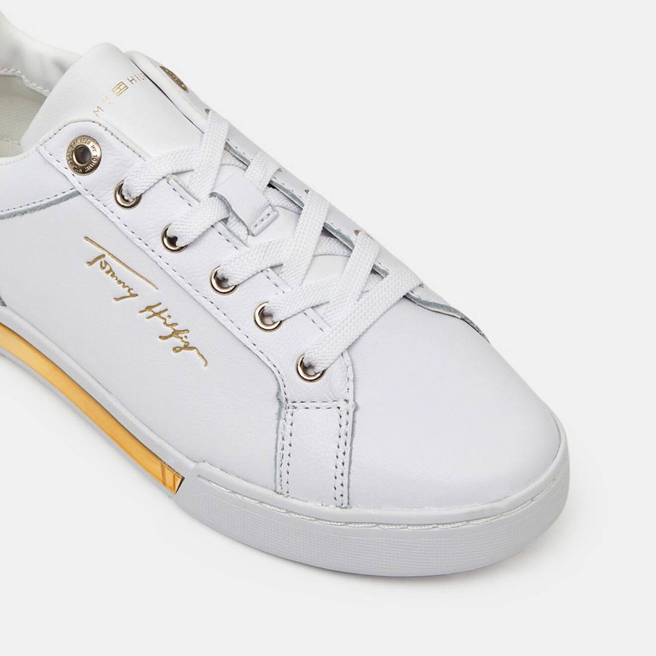 Tommy Hilfiger Baskets en Cuir Elevated blanches