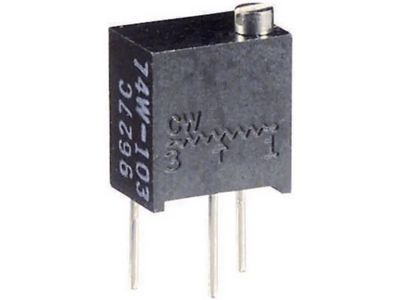 Vishay T63YB101KT20, Fortynder til konform belægning, Blå, Metal, Lige, Hanstik, 250 V