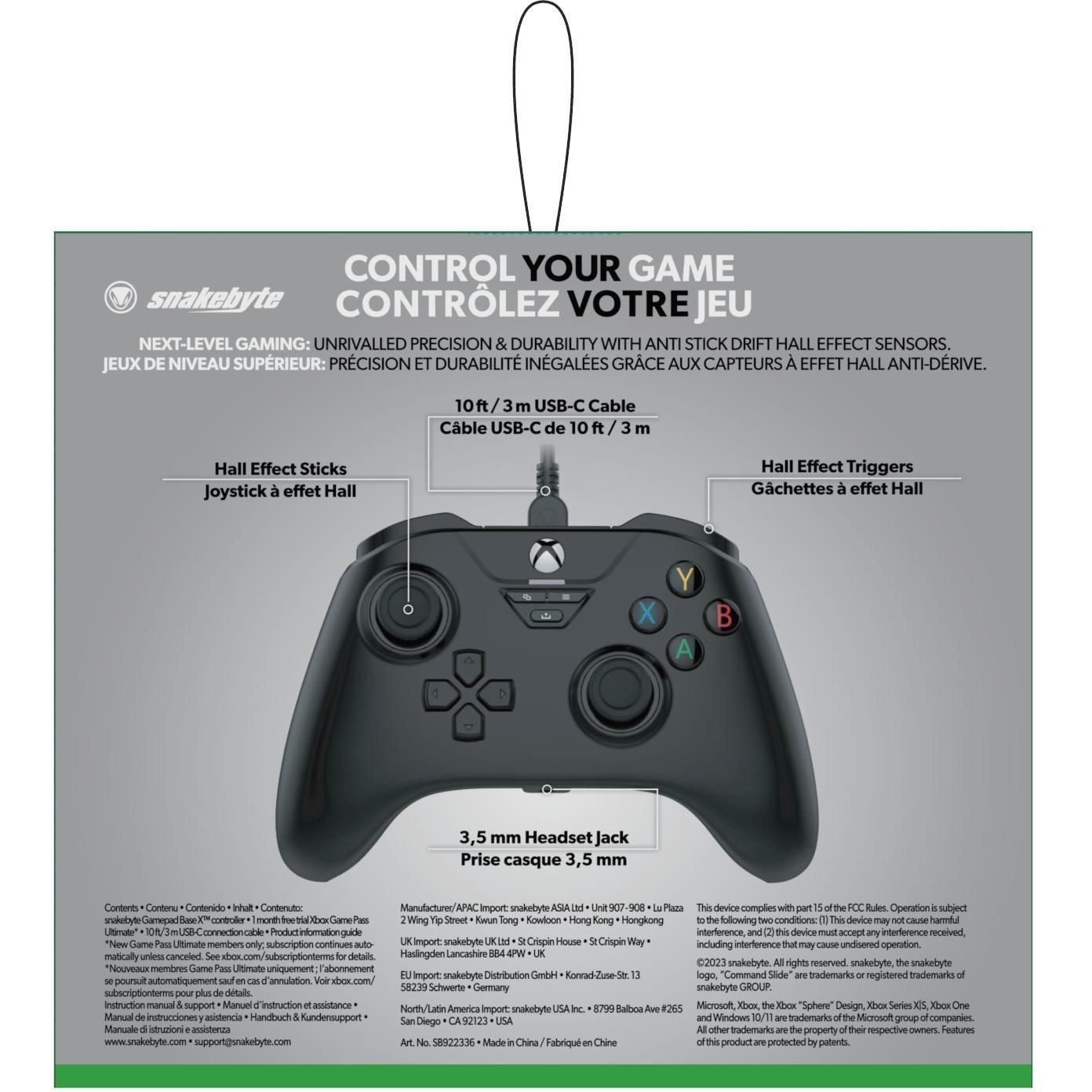 Snakebyte GAME Snakebyte Wired Gamepad for Xbox