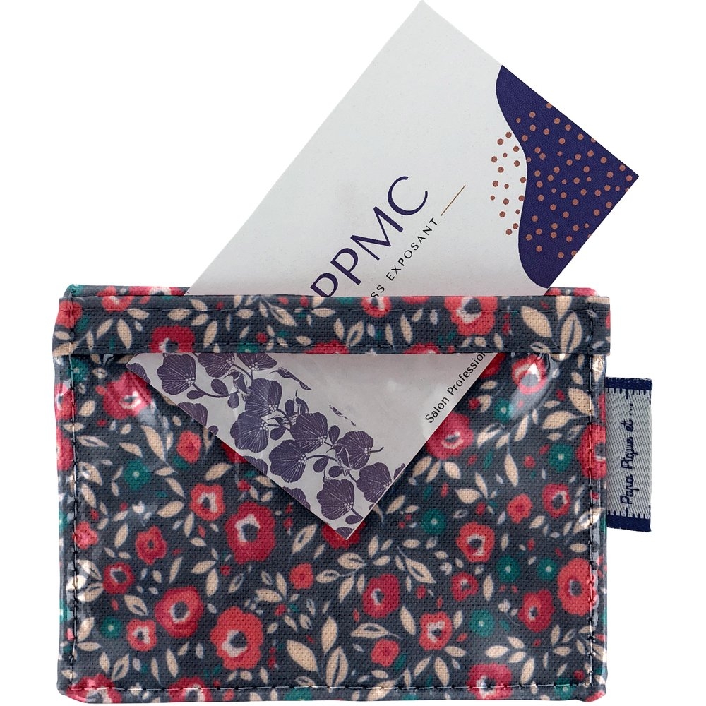 Porte Badge Camelias Rubis