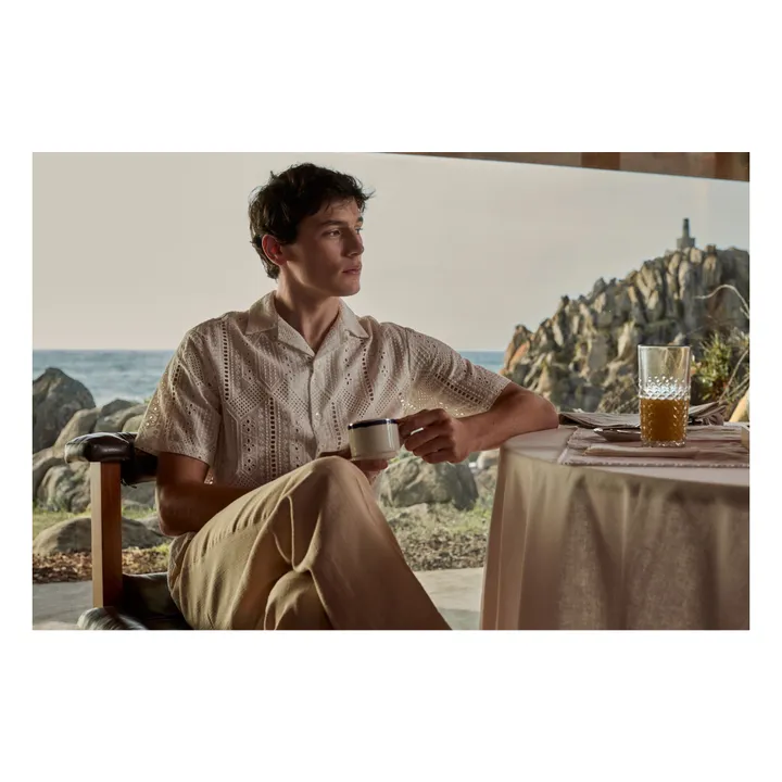 Portuguese Flannel Chemisette Sofa Towel | Blanc