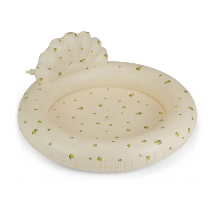 Konges Sløjd Piscine gonflable avec coquillage arroseur Lemon | Jaune