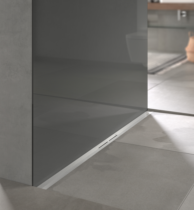 TECEdrainprofile douchegoot profielset 120cm geborsteld RVS