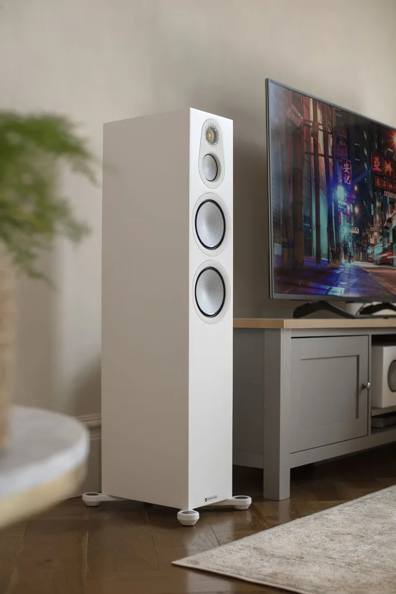 Monitor Audio Silver 300 HCM 5.0 Blanc Packs enceintes grand spectacle