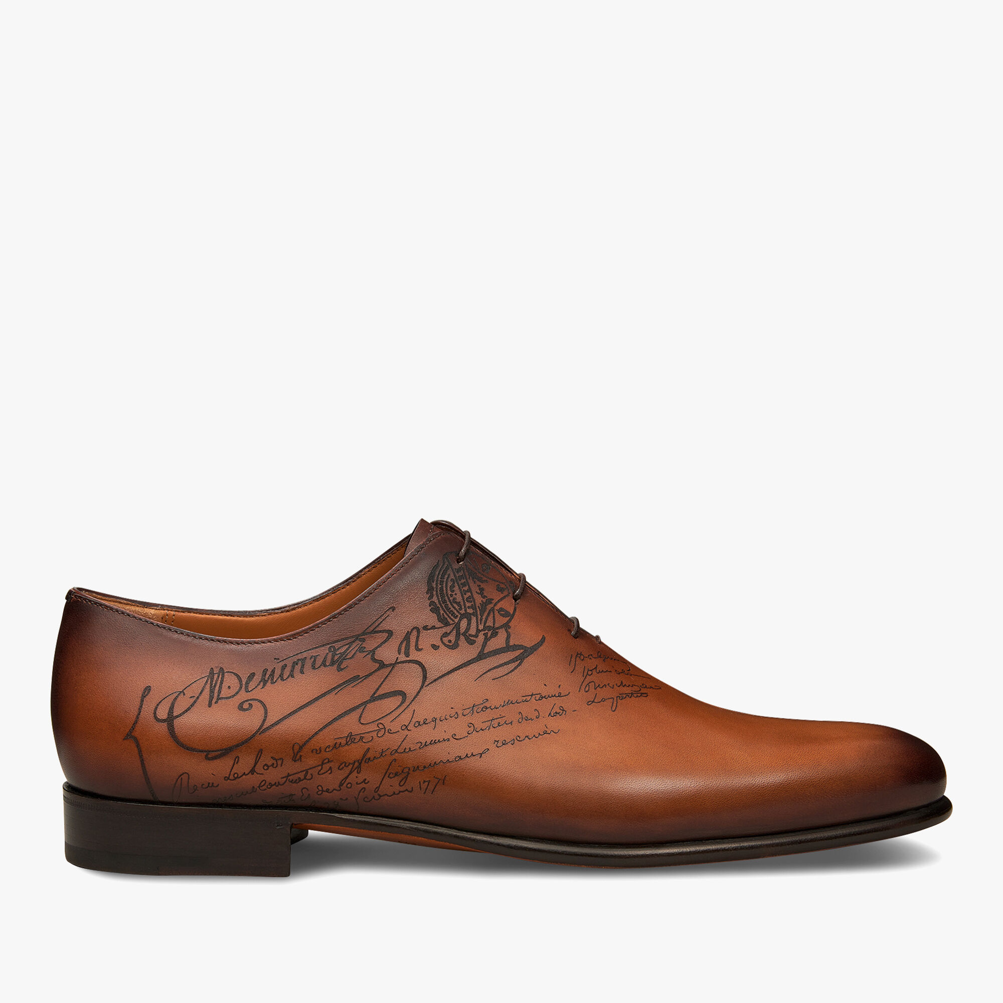 Richelieu Alessandro Galet En Cuir Scritto