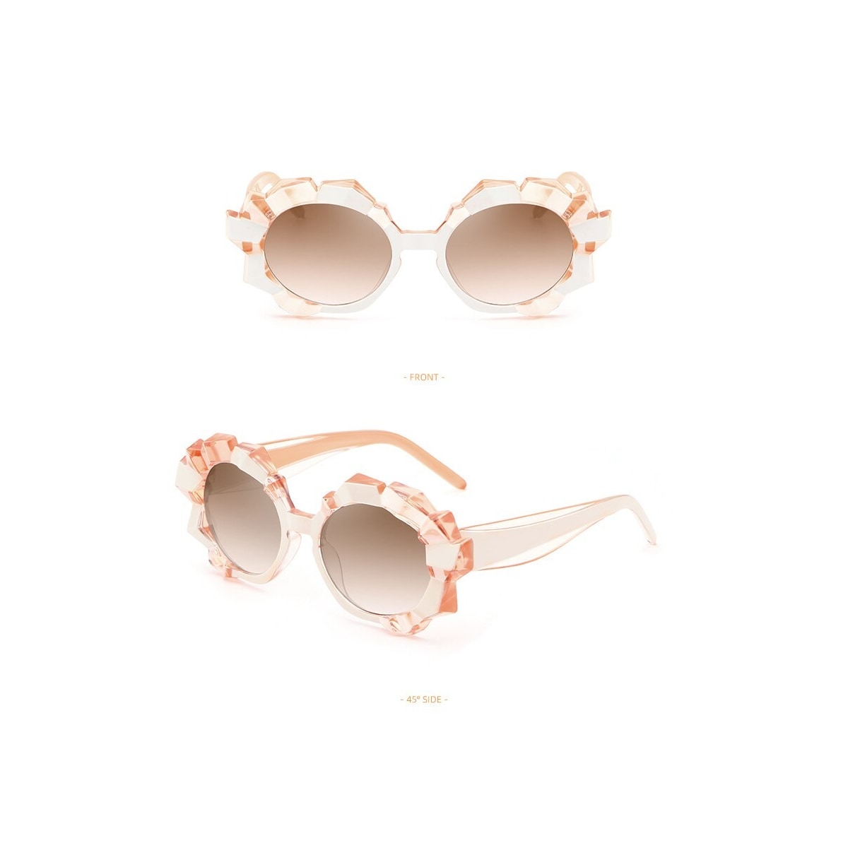 Solbriller kvinner UV400 Beige