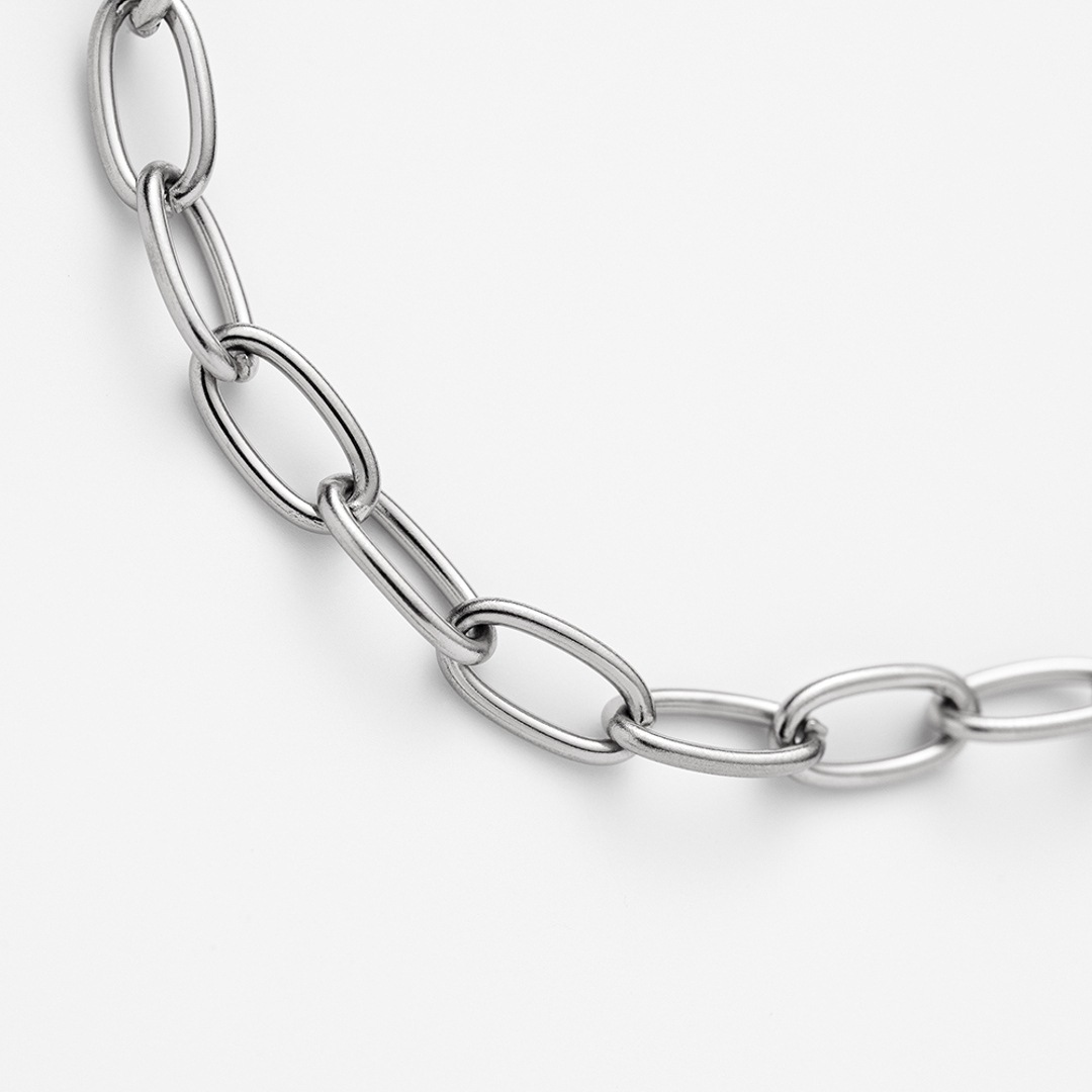 Paul Hewitt Charm-Halskette Anchor Link Marinium Ocean Steel Silbrig