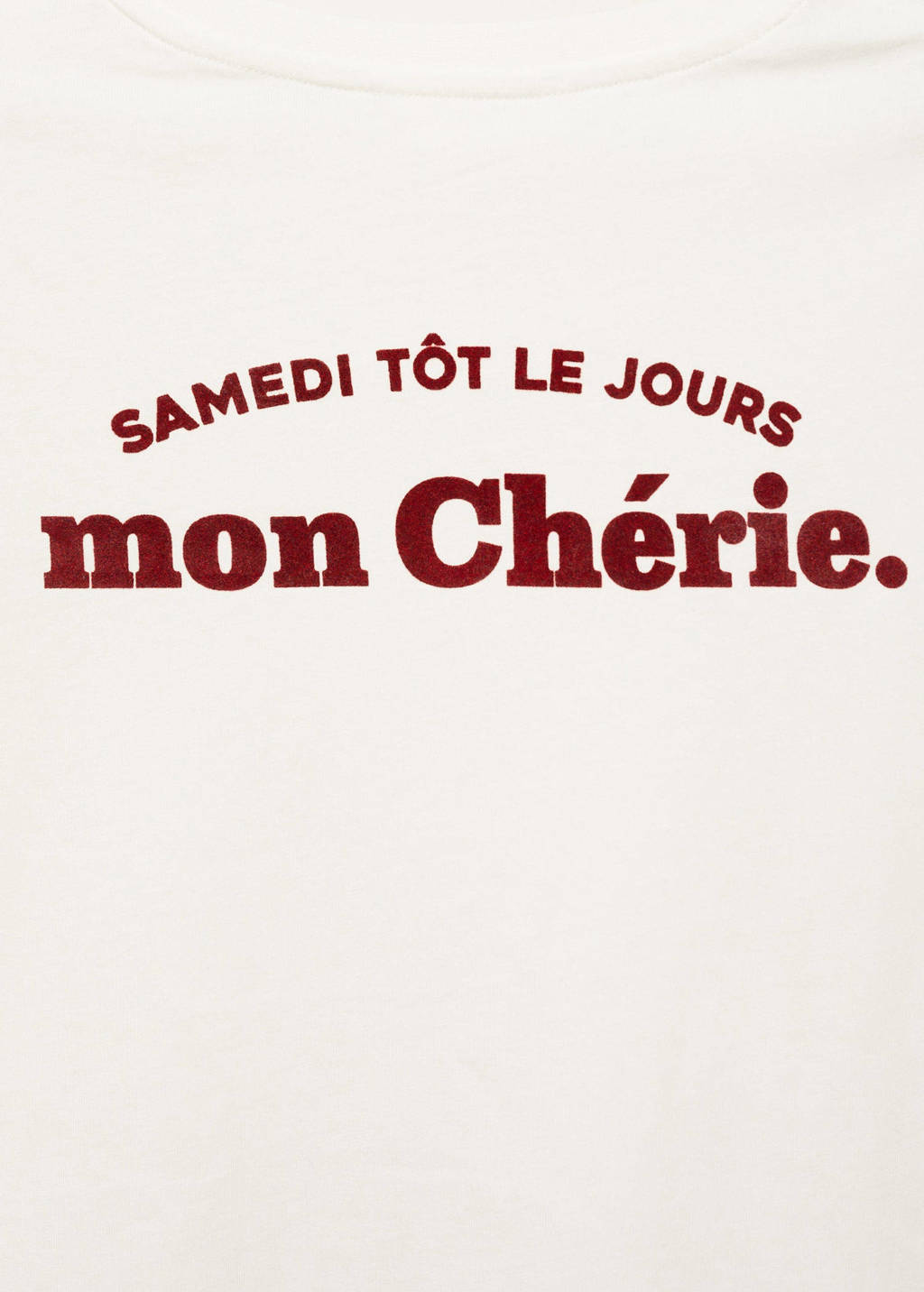 MANGO TEEN T-shirt met backprint naturel wit