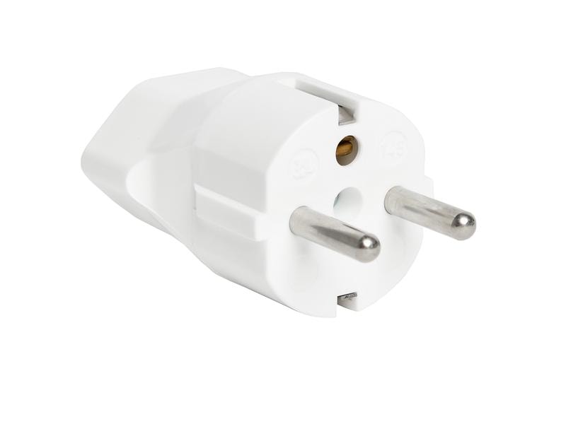 Schönenberger Reiseadapter CH – Schuko, Weiss Reiseadapter CH-T23 nach Schuko