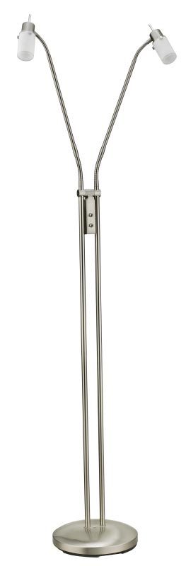 LED-Stehlampe MAX LED - Nickel matt - Flexarme