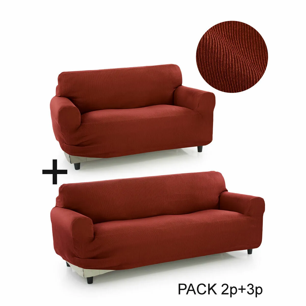Sofakover Pocket Duo Romeo - Orange foncé