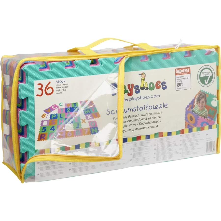Playshoes Puzzlematte 36-teilig bunt