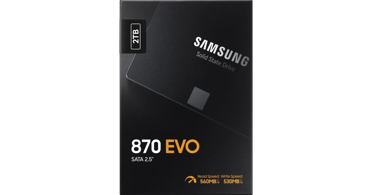 SAMSUNG870 EVO 2 TB SSD  (MZ-77E2T0B/EU, SATA/600)