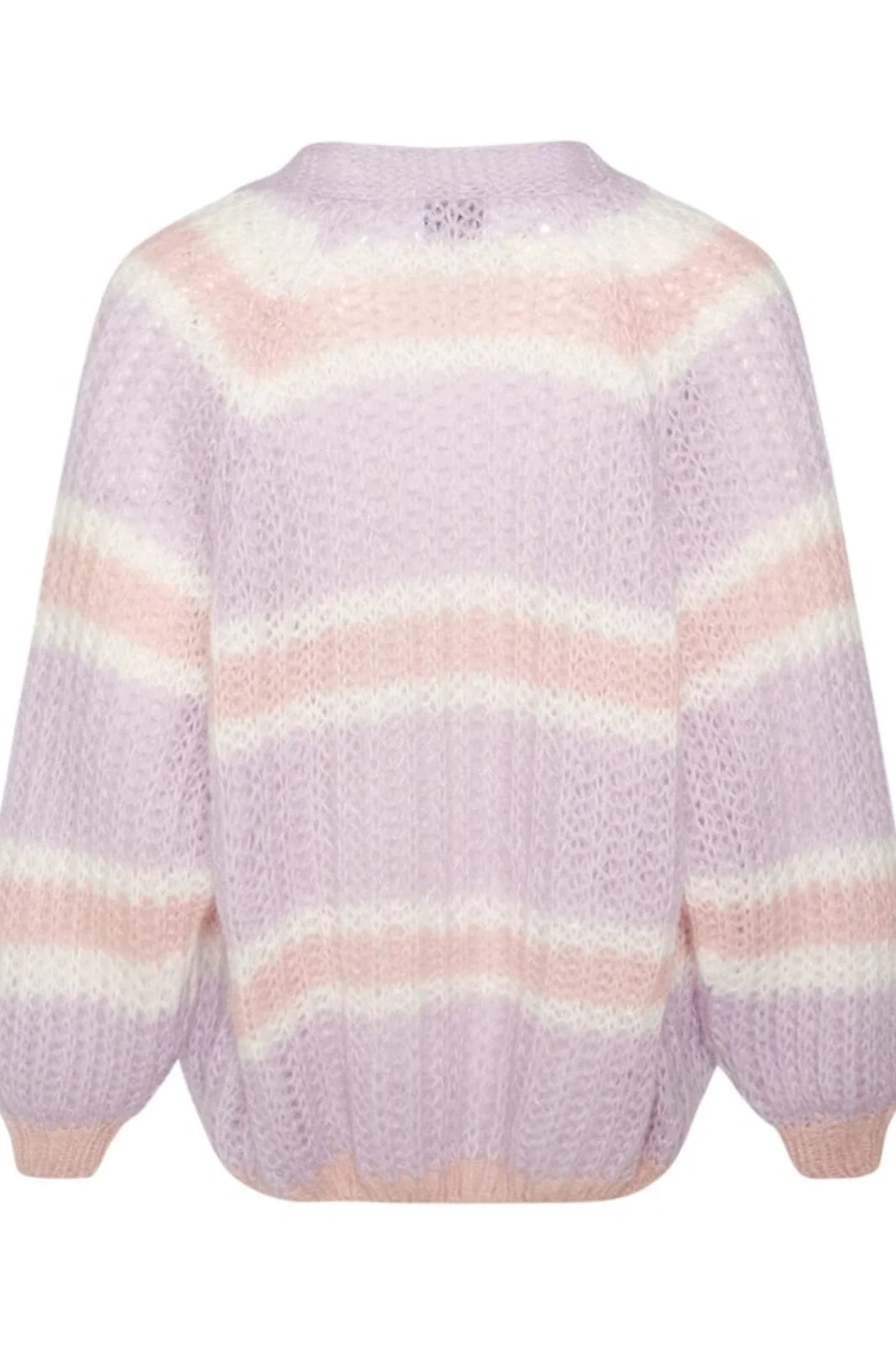 Noella Vera Knit Cardigan lilac rose white mix