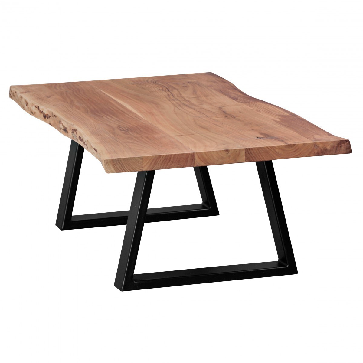 Couchtisch GAYA Massivholz Akazie 115 x 60 cm Baumstamm Wohnzimmertisch