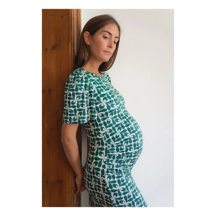 Paloma Collection Robe de Grossesse Theodora Sintra | Vert
