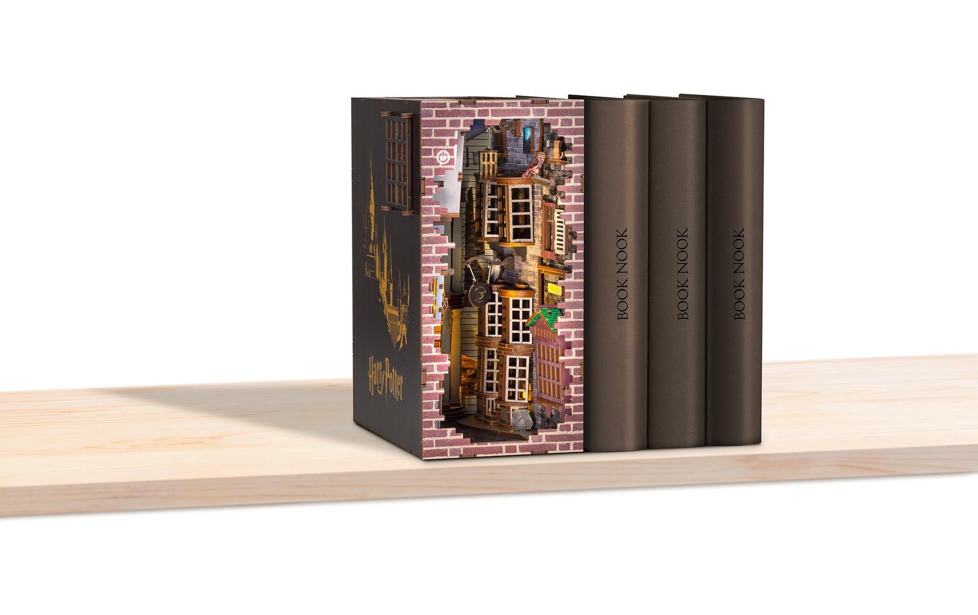Bausatz Diagon Alley Harry PotterHolzbausatz mit LED-Beleuchtung und Berührungssensor