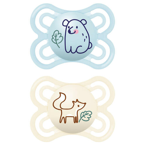 Lot de 2 sucettes Perfect 2-6 mois Planet Love - Coloris aléatoire - MAM
