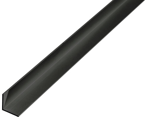 Aluminium hoekprofiel, zwart geanodiseerd, 10x10x1 mm, 2 m