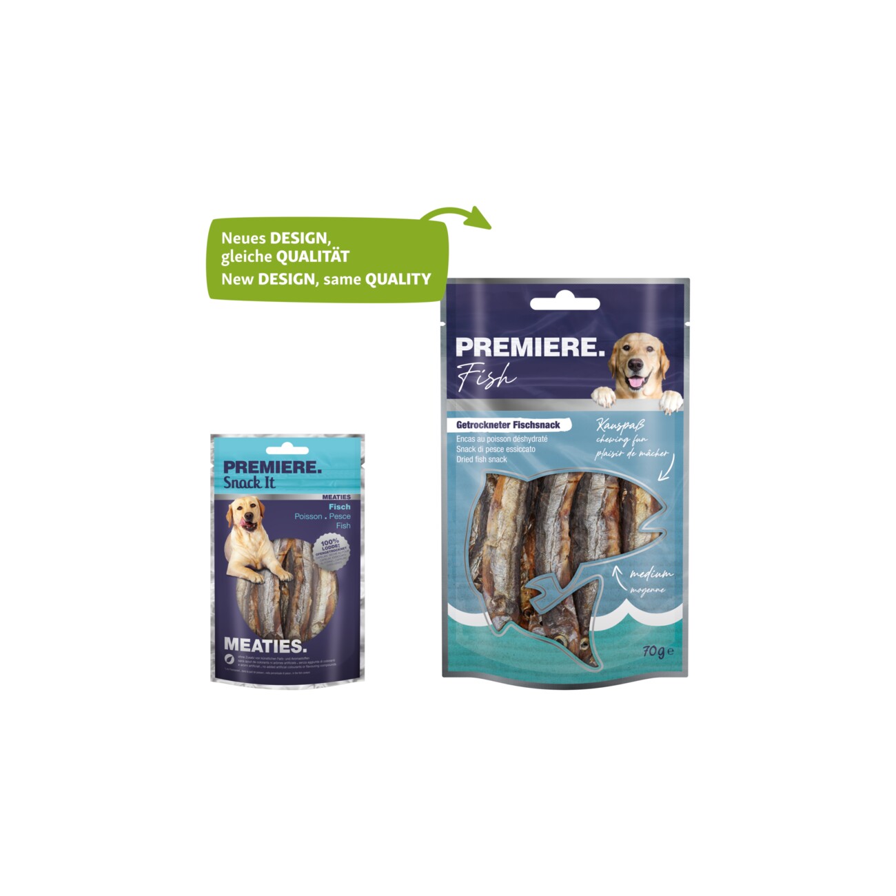 PREMIERE Pure Meaties Fisch pur 6x70g