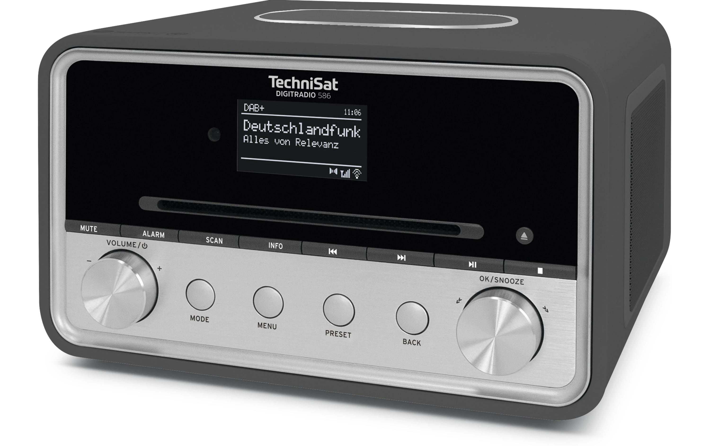 DigitRadio 586 Anthrazit/Silber<br>Hybridradio mit Online-Streaming-Möglichkeit